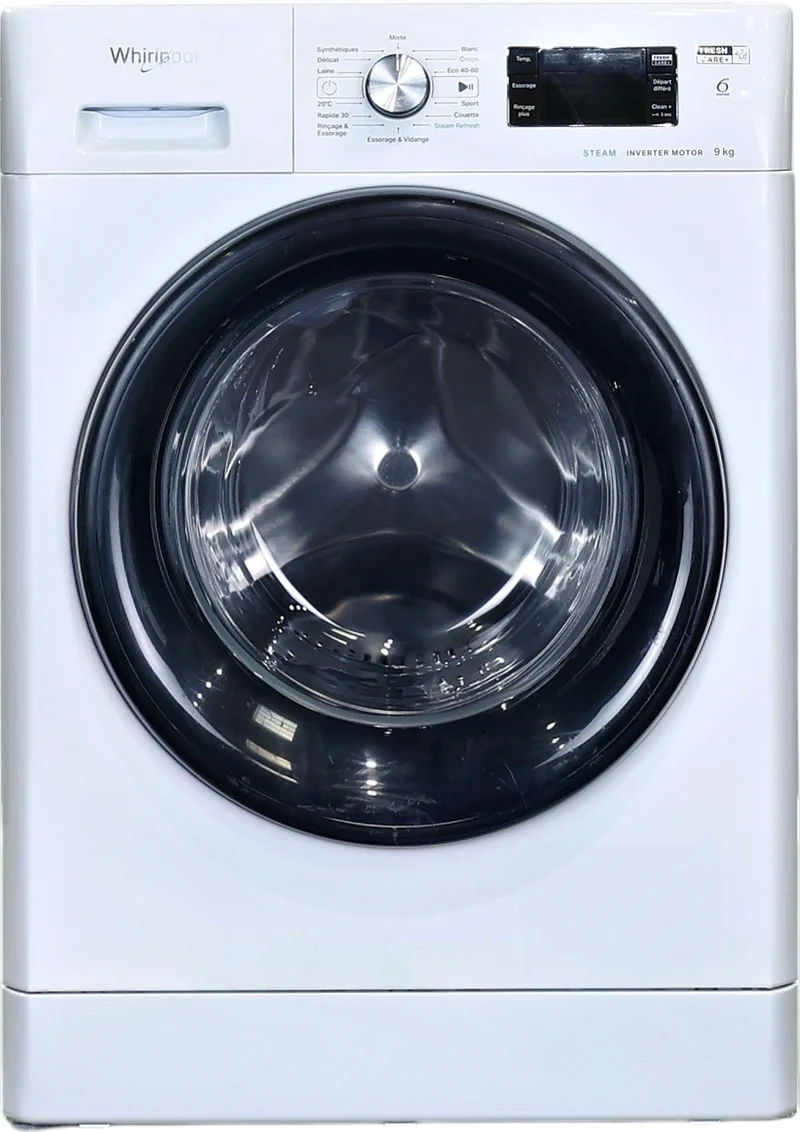 Lave-linge Hublot 9 kg Reconditionné WHIRLPOOL FFBP9489BVFR