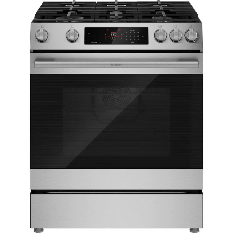 Bosch Cuisinière au gaz autonome série 300 en acier inoxydable HGF3050MUC