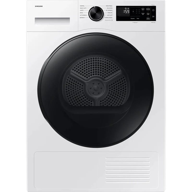 Samsung Sécheuse électrique compacte série 5000 avec séchage par pompe à chaleur DV25FG50B0BE/AC