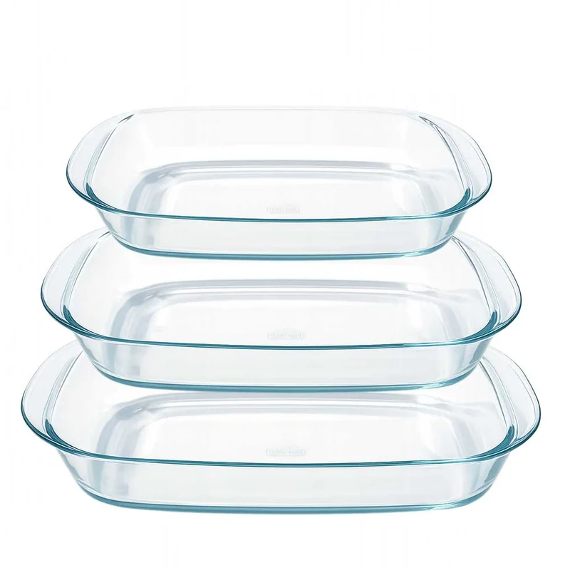 Lot de 3 plats à four rectangulaires - DURALEX