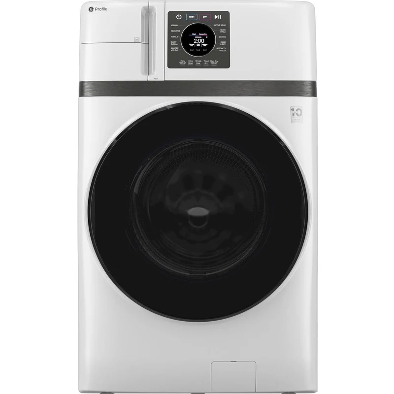GE Profile Laveuse/sécheuse combo UltraRapide avec technologie de pompe à chaleur à onduleur sans ventilation PFQ83HSSWWW