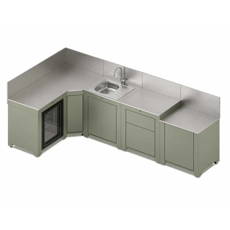 Cuisine COMFORT 5 Modules Vert Sauge - ENO