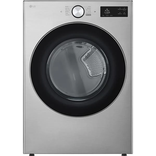 LG Sécheuse électrique intelligente à chargement frontal de 7,4 pi³ à très grande capacité avec TurboSteam® DLEX5800V - 187631