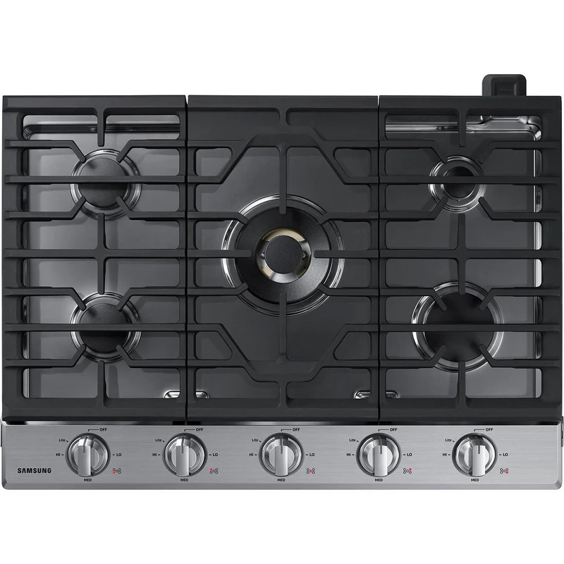 Samsung Table de cuisson encastrée à gaz de 30 po avec connection Wi-Fi NA30N7755TS/AA