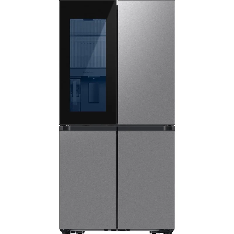 Samsung Réfrigérateur quatre portes avec porte à deux battants à profondeur de comptoir de 36 pouces, 23 pi. cu. avec porte transparente RF23DB9750QLAA - 186233