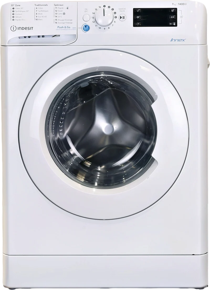 Lave-linge Hublot 7 kg Reconditionné INDESIT BWE71452XWFRN