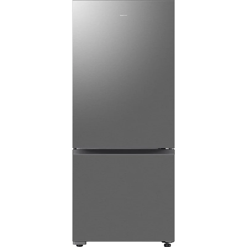 Samsung Réfrigérateur à congélateur inférieur à profondeur de comptoir de 28 pouces, 15 pi. cu. avec mode d’économie d’énergie intelligent SmartThings AI RB15DG6000SR - 184948