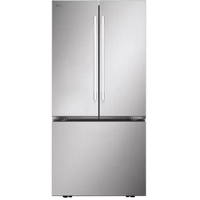 LG Réfrigérateur à portes françaises 3 portes de 25 pi³ avec design de poignée hybride LF25H6200S - 186723