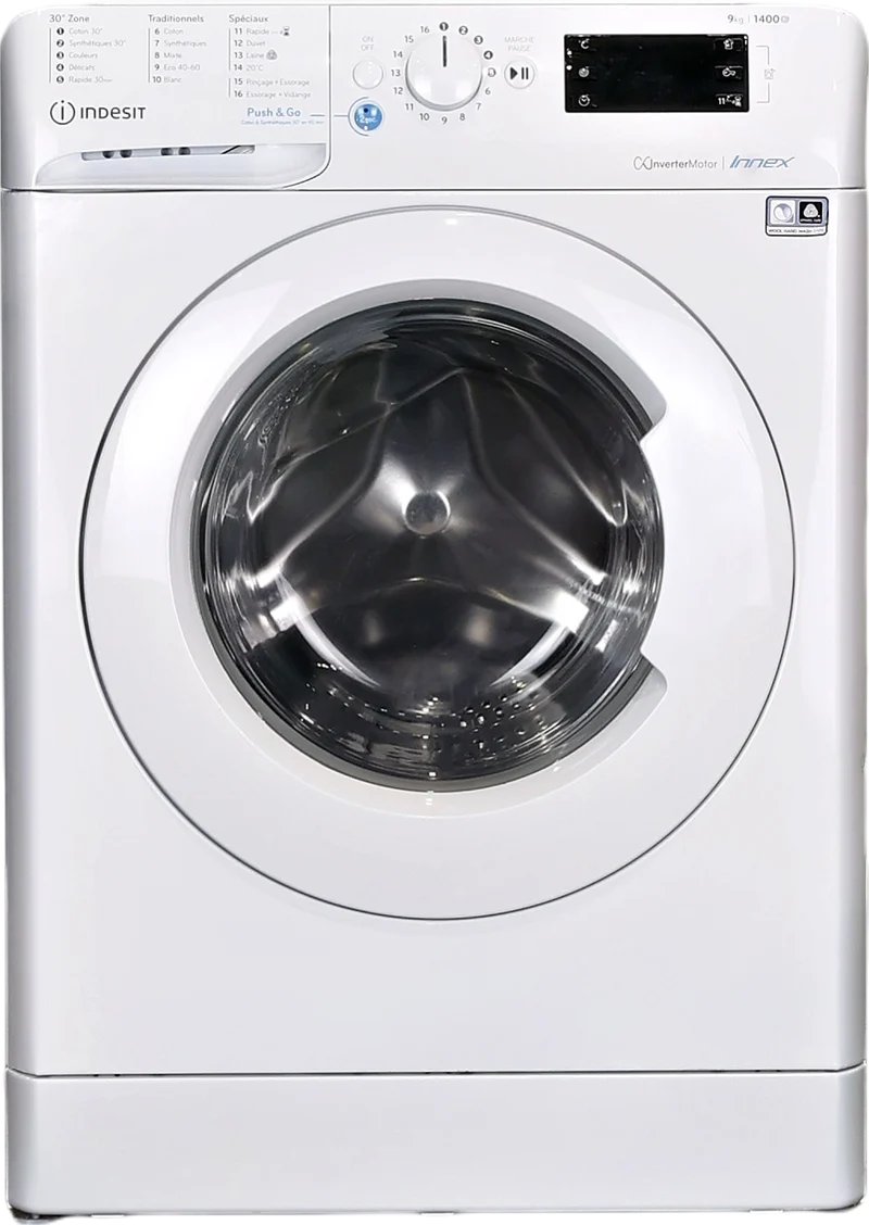 Lave-linge Hublot 9 kg Reconditionné INDESIT BWE91484XWFRN