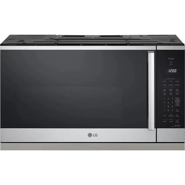 LG Four à micro-ondes intelligent à hotte intégrée de 30 pouces, 2,1 pi. cu. MVEL2125X
