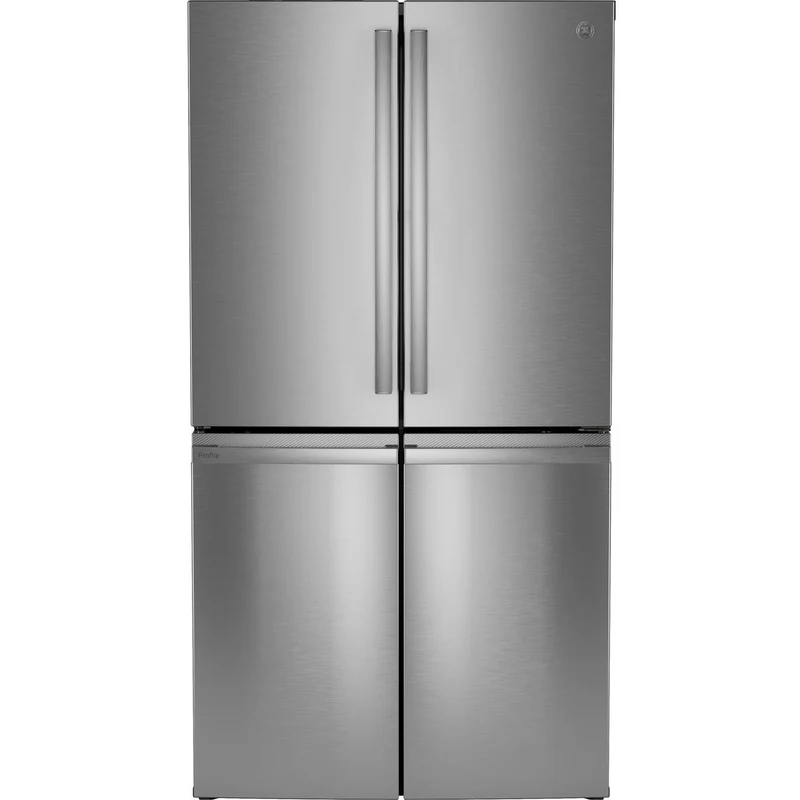 GE Profile Réfrigérateur quatre portes avec porte à deux battants de 36 pouces, 28,4 pi. cu. avec WiFi intégré PAD28BYTFS