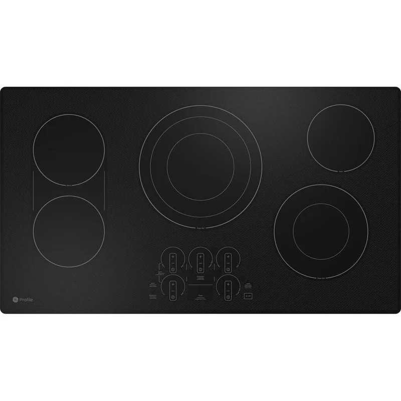 GE Profile Table de cuisson encastrée électrique de 36 pouces avec Wi-Fi PEP7036DTBB
