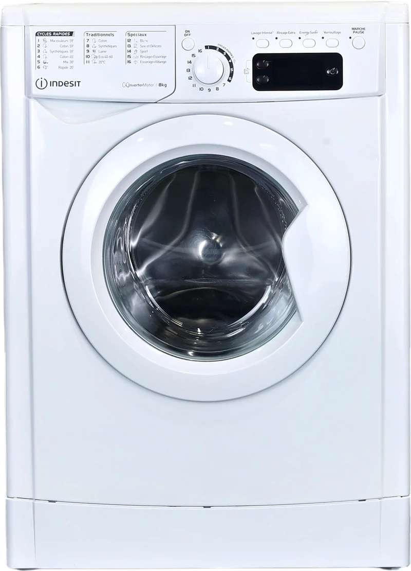 Lave-linge Hublot 8 kg Reconditionné INDESIT EWE81483WFRN