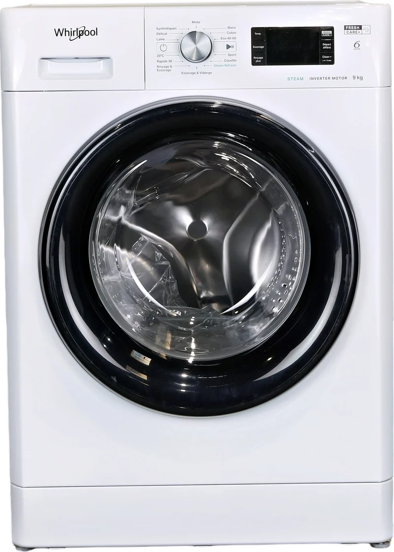 Lave-linge Hublot 9 kg Reconditionné WHIRLPOOL FFBP9469BVFR