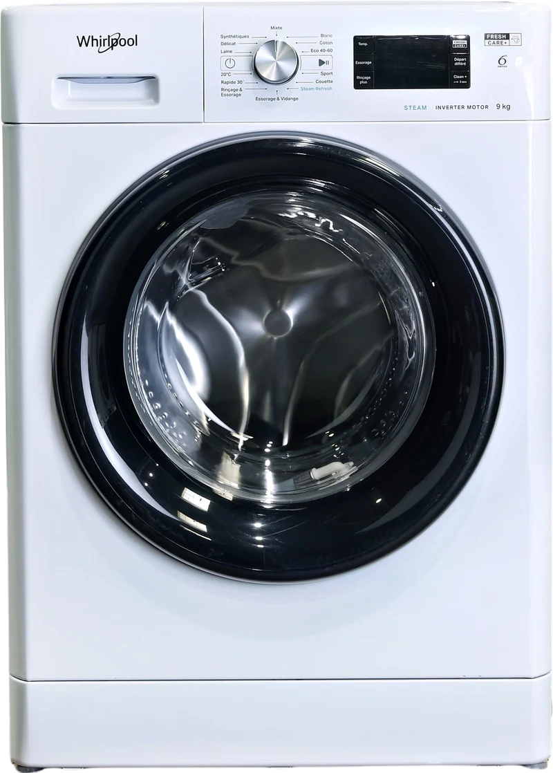 Lave-linge Hublot 9 kg Reconditionné WHIRLPOOL FFBP9489BVFR