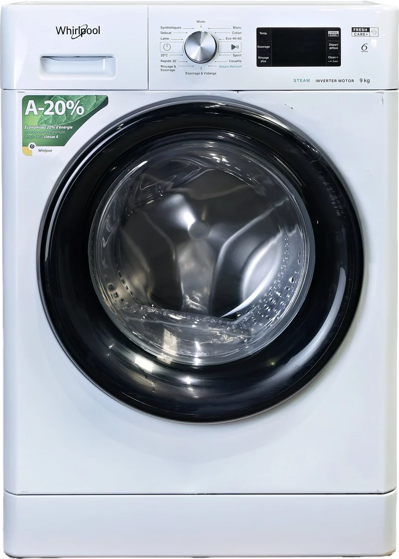 Lave-linge Hublot 9 kg Reconditionné WHIRLPOOL FFBB9489BVFR