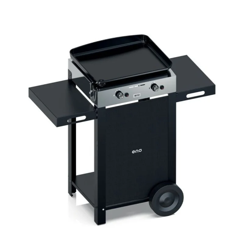 Plancha Gaz INITIAL 50 sur Chariot Acier Noir - ENO