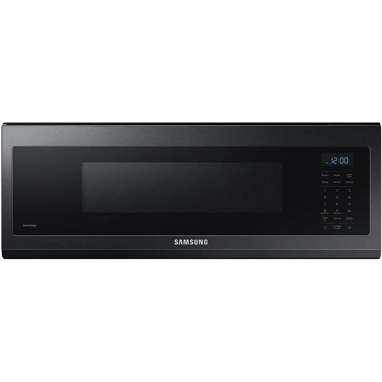 Samsung Four à micro-ondes intelligent de 30 pouces et 1,1 pi. cu., à hotte intégrée avec Wi-Fi et contrôle vocal ME11F7510MT - 186756