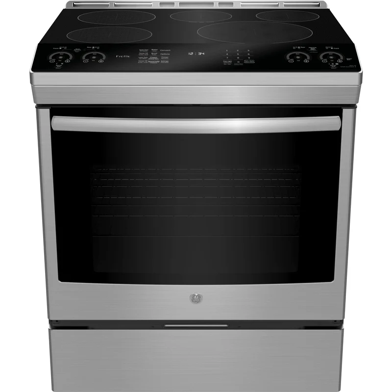GE Profile Cuisinière encastrable électrique induction de 30 po. avec technology convection européenne véritable PCHS920YMFS - 176316