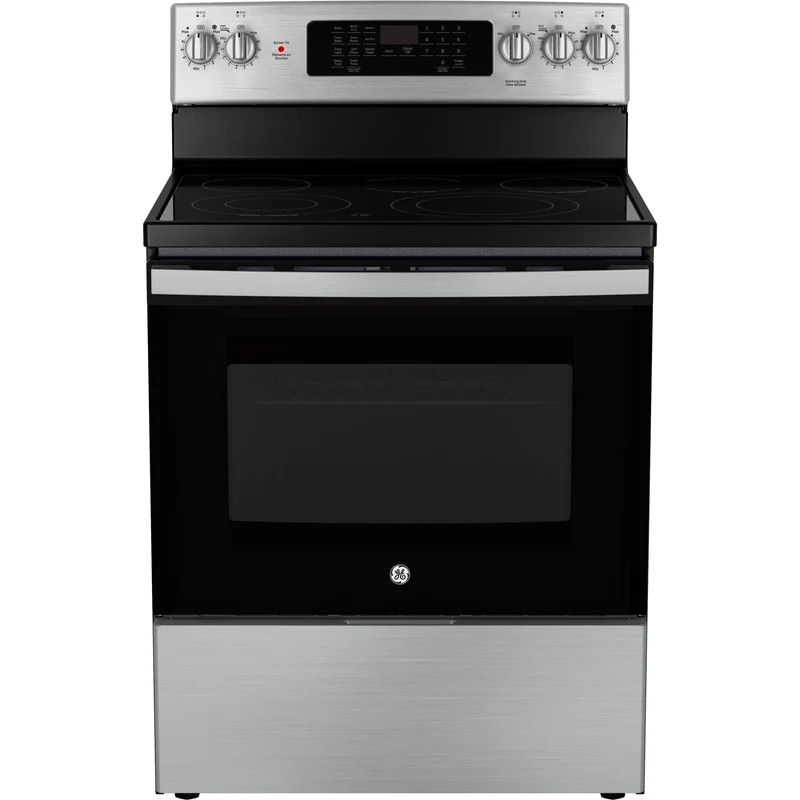 GE Cuisinière amovible électrique de 30 pouces avec technologie convection européenne véritable JCB840STSS - 182969