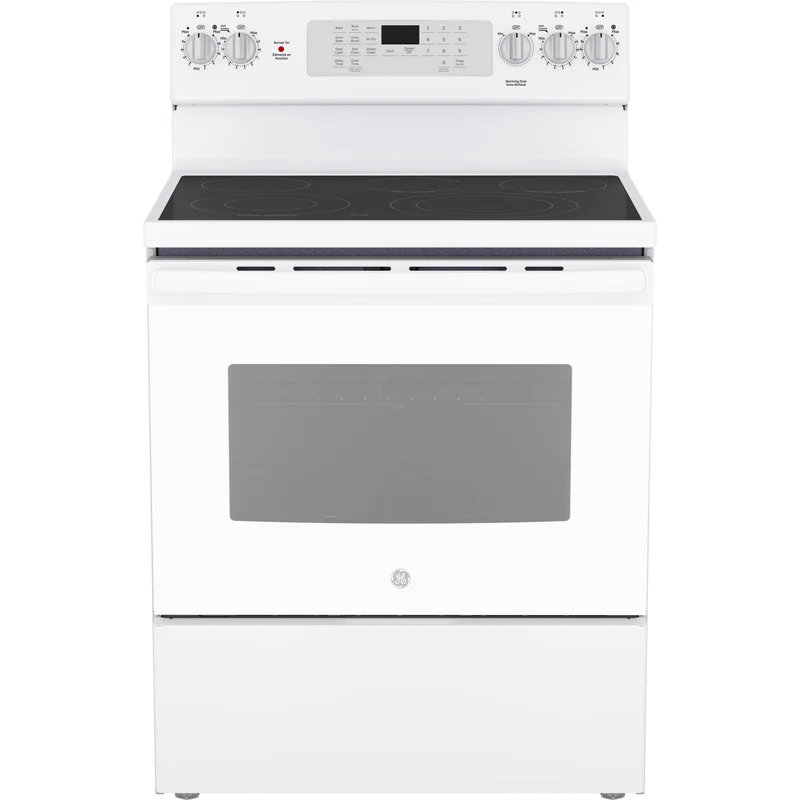 GE Cuisinière électrique amovible de 30 pouces avec technologie convection JCB840DVWW - 181017