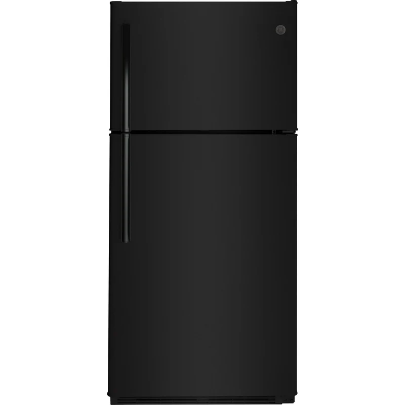 GE Réfrigérateur à congélateur supérieur de 30 po, 18 pi cu avec porte réversible GTE18FTLKBB - 175074