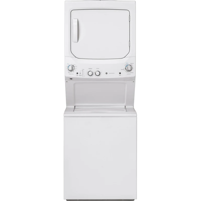 GE Centre de buanderie laveuse/sécheuse superposées à gaz GUD27GSSMWW