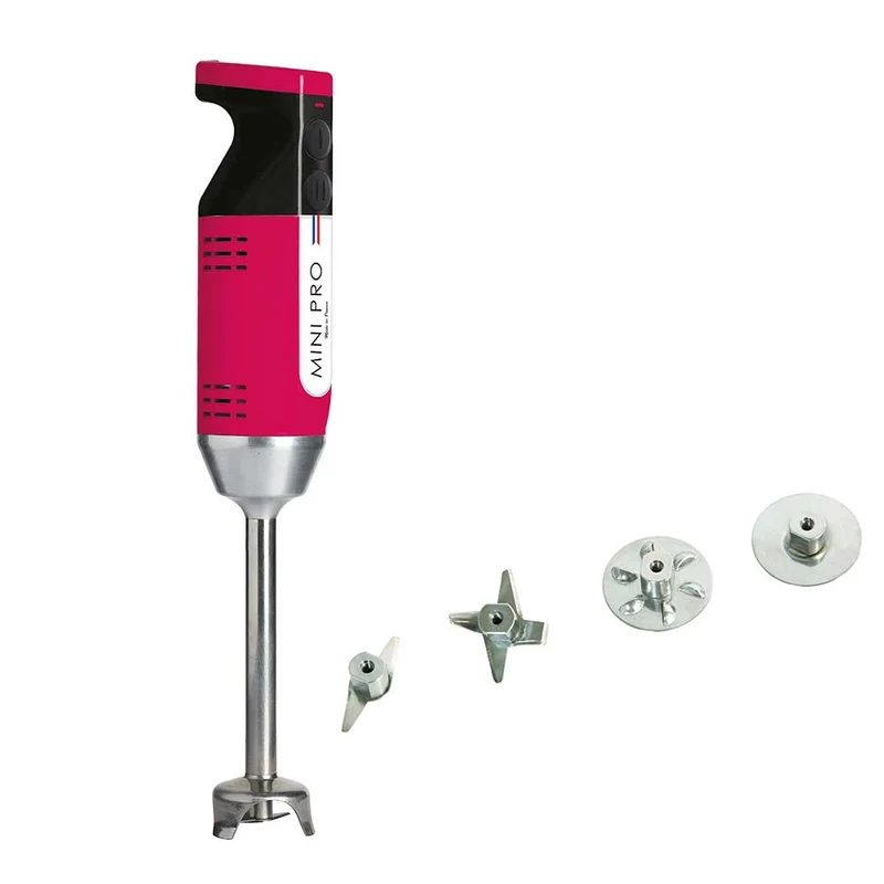 Mixeur plongeant polyvalent mini-pro Framboise Noir 4 couteaux - DYNAMIC