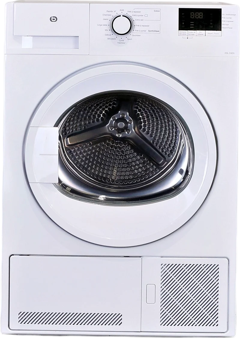 Seche-linge à Condensation 8 kg Reconditionné ESSENTIEL B ESLC8D5