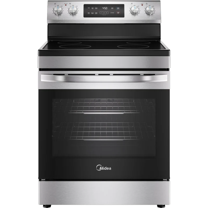Midea Cuisinière électrique autoportante de 30 po, 6,3 pi³ MER30B14ASTC - 183020