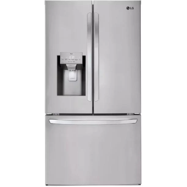 LG Réfrigérateur autonome trois portes avec porte à deux battants de 36 pouces, 27,7 pi. cu. avec Wi-Fi LHFS28XBS - 183578