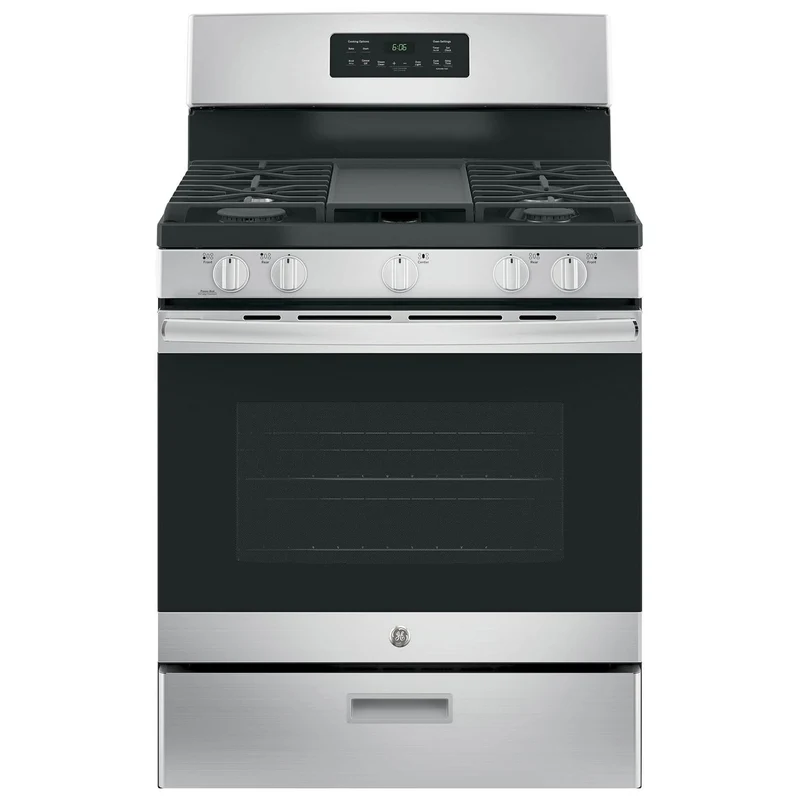 GE Cuisinière à gaz de 30 po avec nettoyage à la vapeur JCGBS66SEKSS - 175290