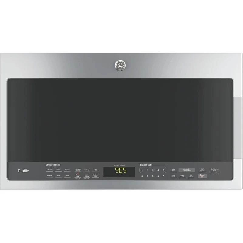 GE Profile Four à micro-ondes à hotte intégrée de 30 po, 2,1 pi cu avec Chef Connect PVM2188SJC - 181269
