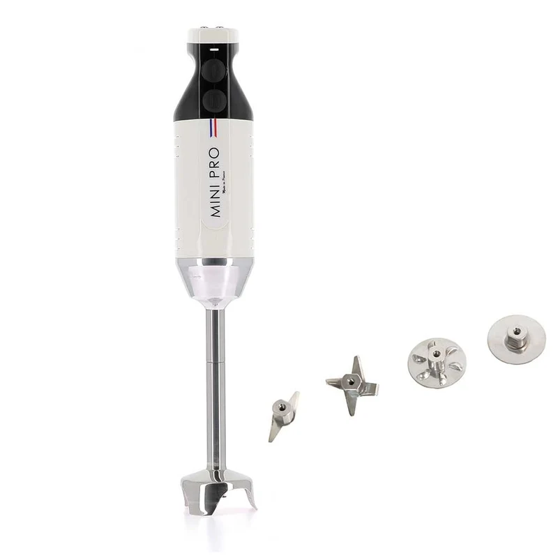Mixeur plongeant polyvalent mini-pro Blanc Noir 4 couteaux - DYNAMIC