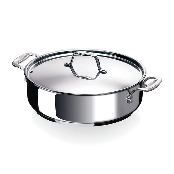 Sauteuse tout inox Chef 28 cm et couvercle Beka