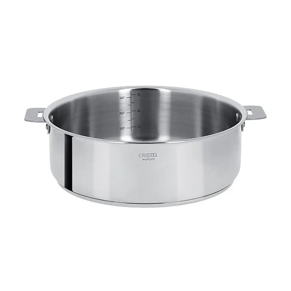 Sauteuse multiply tout inox Casteline sans manche 28 cm Cristel