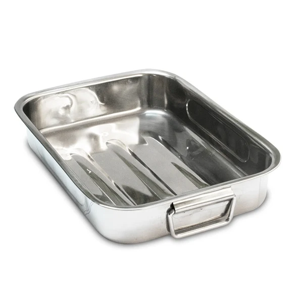 Plat à four rectangulaire inox 35 cm Baumalu
