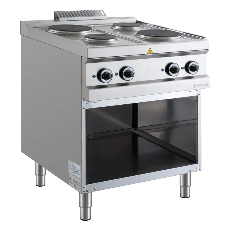 Cuisinière électrique Série 700 - 70/70 - 4 plaques rondes - 8,2 kW