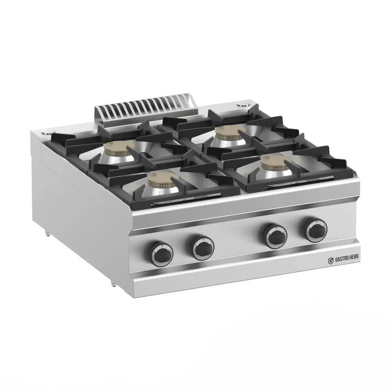 Cuisinière à gaz Série 700 - 70/70 - appareil de table - 4 feux - 28 kW