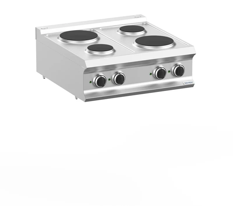 Cuisinière électrique Dexion Lux 700 - 70/73 - appareil de table - 4 zones de cuisson rondes - 8,2 kW