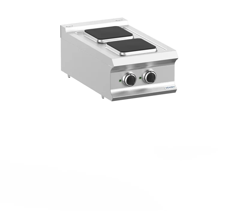 Cuisinière électrique Dexion Lux 700 - 40/73 - appareil de table - 2 plaques carrées - 5,2 kW