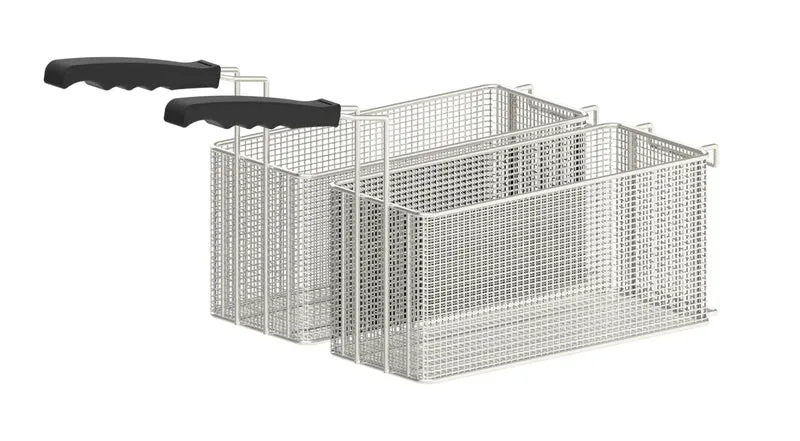 Casselin lot de paniers à frites 2 x 6,5 L - Pour friteuse 16 litres CFP162