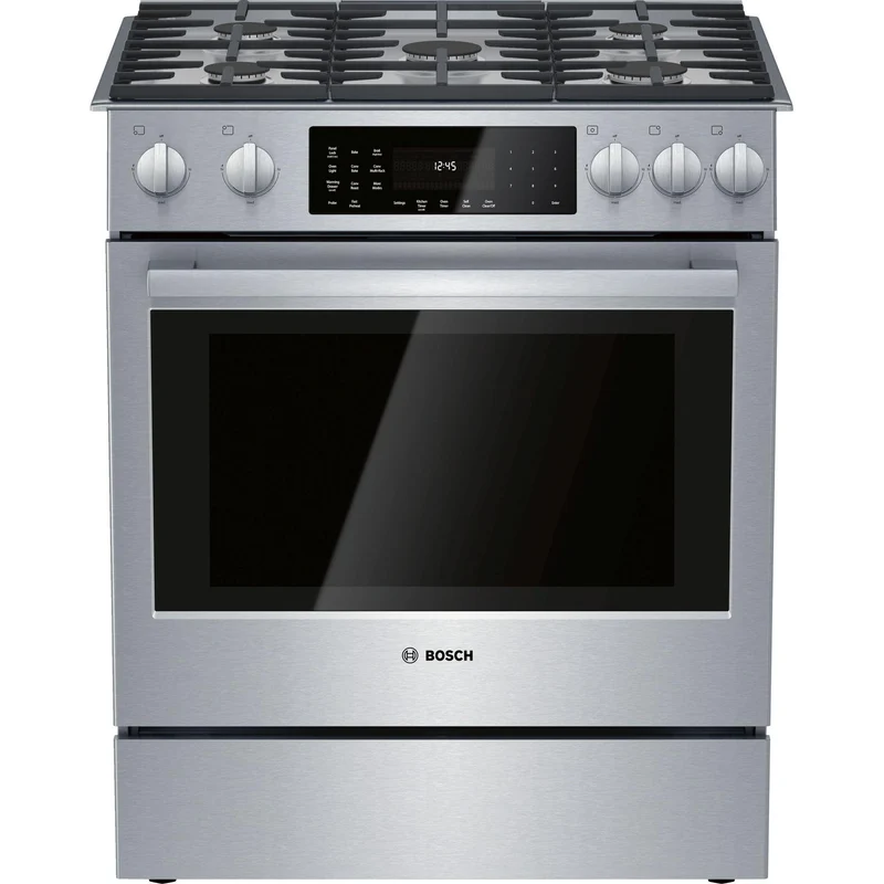 Bosch Cuisinière biénergie encastrable de 30 po avec 11 modes de cuisson spécialisés HDI8056C