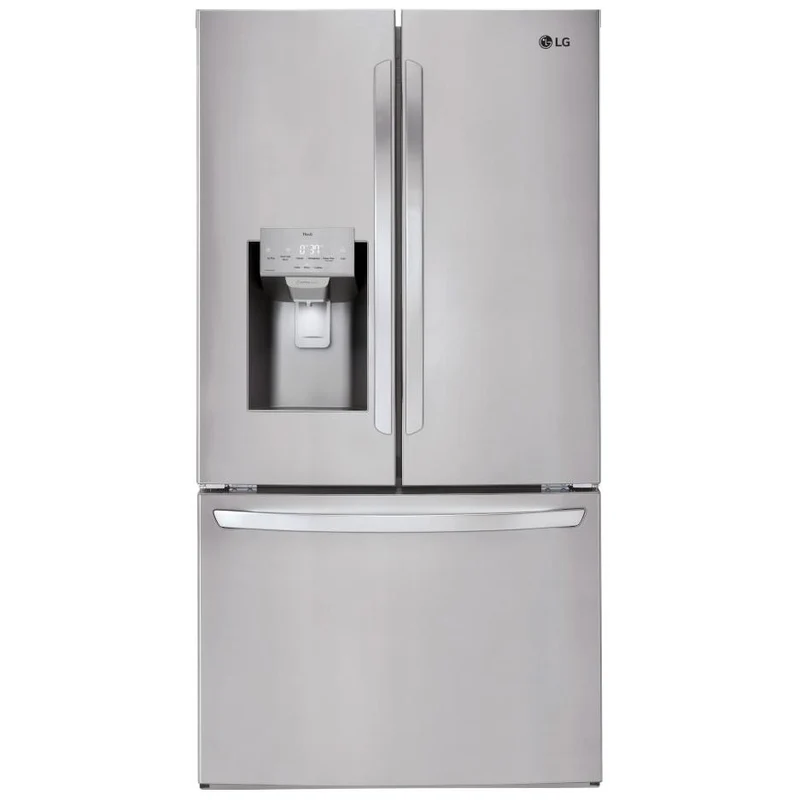 LG Réfrigérateur trois portes avec porte à deux battants de 36 pouces, 27,7 pi. cu. avec Smart Diagnosis LRFS28XBS - 181935