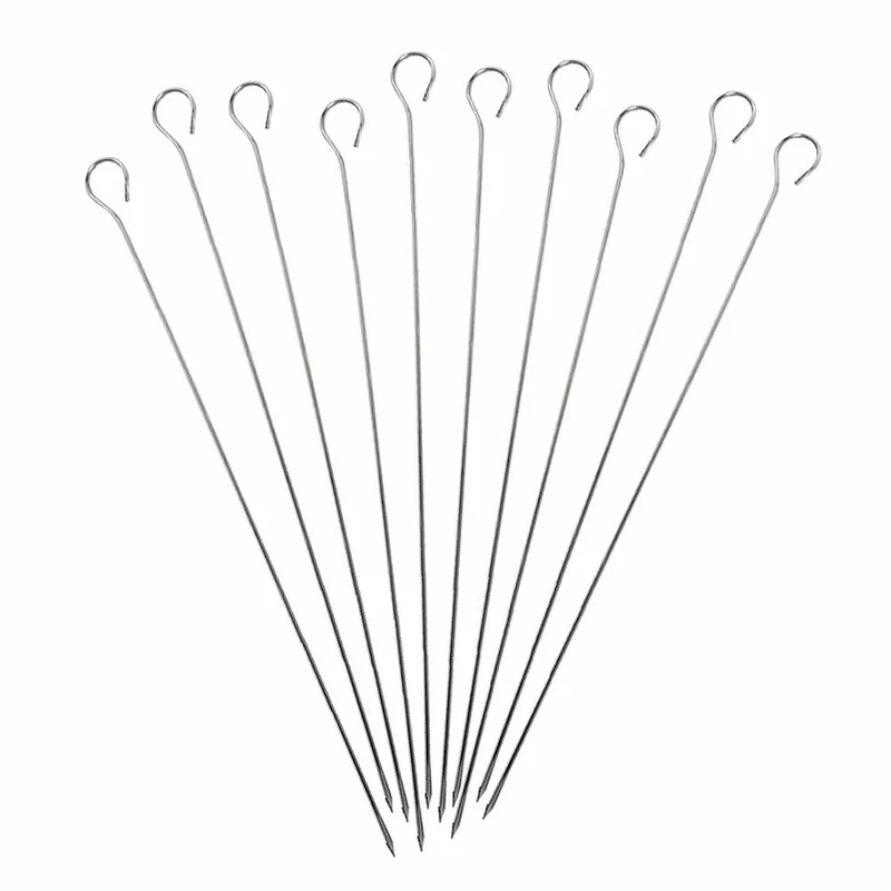 Lot de 10 brochettes inox 35cm - DE BUYER