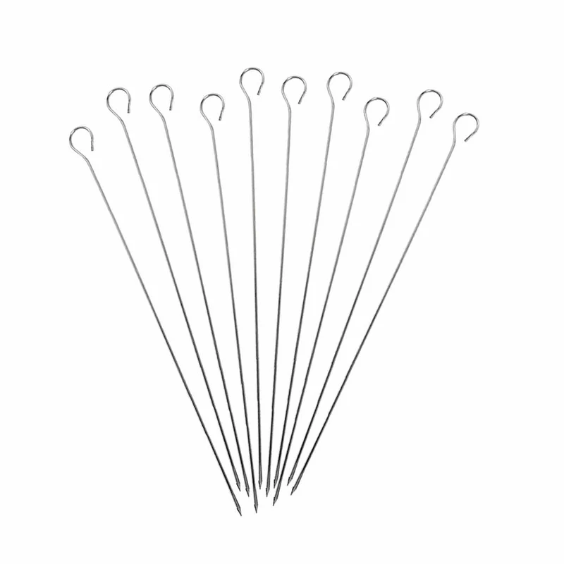 Lot de 10 brochettes inox 30 cm - DE BUYER