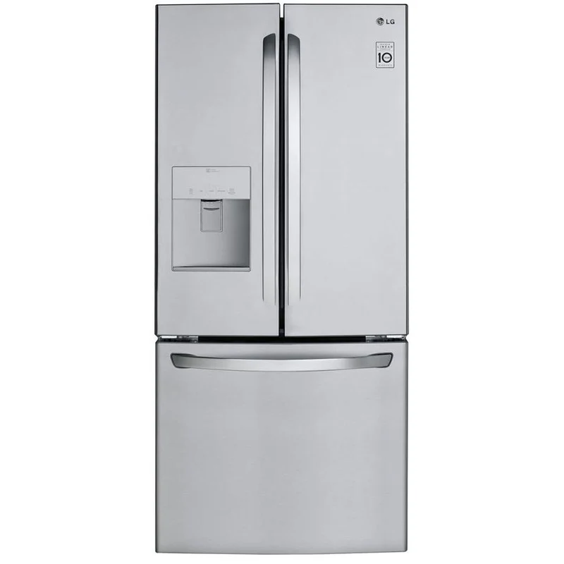 LG Réfrigérateur trois portes avec porte à deux battants amovible de 30 po., 21,8 pi.cu. avec distributeur d'eau externe LRFWS2200S - 174523