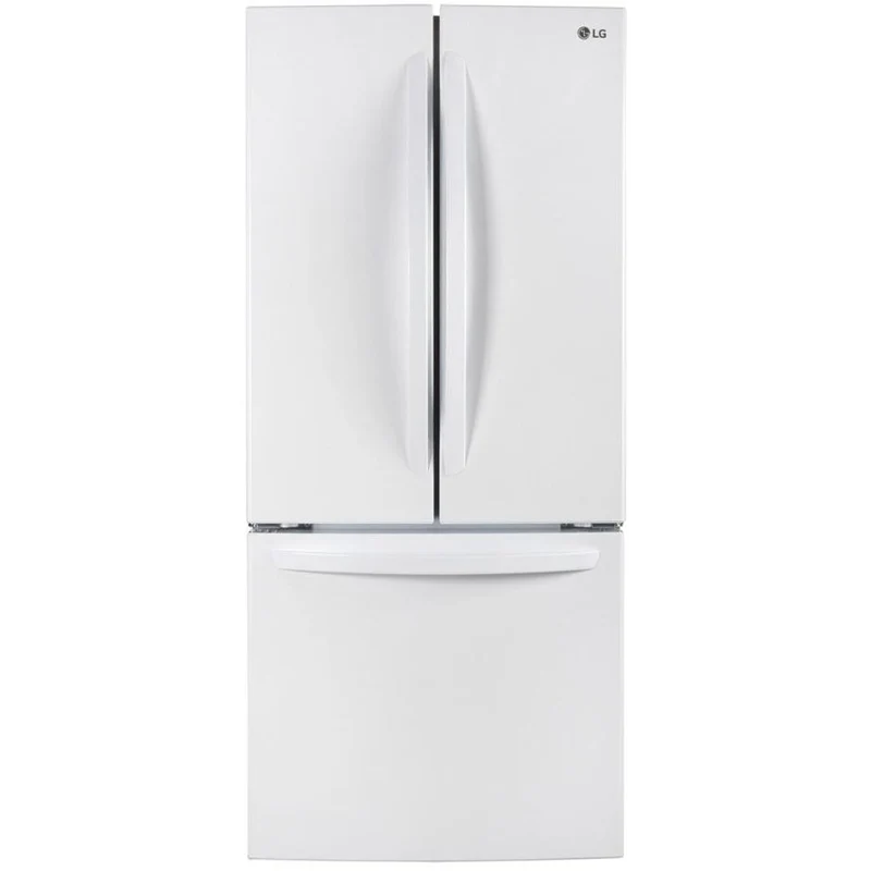 LG Réfrigérateur trois portes avec porte à deux battants amovible de 30 po., 21,8 pi.cu. avec technologie SmartDiagnosis™ LRFNS2200W - 174978
