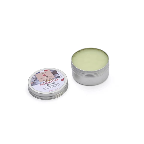 Cire de culottage et d’entretien pour ustensiles en acier 100 ml De Buyer