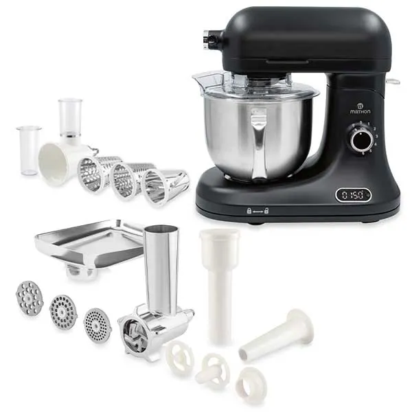 Lot robot pâtissier avec kit hachoir à viande et kit tranchoir et râpes Mathon